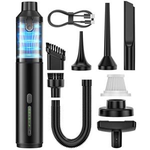 Amazon.com - Car Vacuum Portable Cordless Handheld Vacuum Cleaner 4-in-1 Mini Cordless Vacuum with 2 Suction Modes and 16800pa Suction Power Blowing & Inflating 2 Modes Handheld Vacuum for Car, Desk, Keyboards