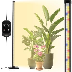 Grow Light with Auto-Timer, Hanging and Standing Grow Lights for Indoor Plants,3 Light Modes, Detachable Full Spectrum Plant Lights for Wide Area Coverage in Indoor Plants (60 in)