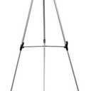 Lightweight Aluminum Flip-Chart Presentation Easel, 70 Inches, Silver