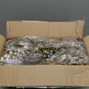 24 Pack Christmas Tree Decorations Picks and Sprays, Christmas Ornaments Artificial Glitter Berry Stems Branches Picks Twigs for Xmas Tree Vase Filler Home Holiday Decor (Champagne-A)