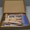 Jewelers Tools Set Including Jeweler Saw Frame Bench Pin Clamp Diamond Needle File Wooden Ring Clamp and Ring Sizer Mandrel Measuring Tool Jeweler's Mallet Hammer Stick for Jewelry Making