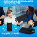 TALSTILA Foot Rest for Under Desk at Work, Footrest with Warm Plush Feet Pocket, Ergonomic Foam Foot Stool, Under Desk Footrests, for Office Desks & Office Chair - Back & Leg Pain Relief