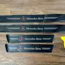 NUOMAN Car Door Entry Guard Carbon Fiber Stickers Compatible with Mercedes Benz Series Interior Accessories,Car Door Sill & Car Trunk Sticker(5 Pack)