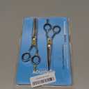 Equinox Professional Razor Edge Hair Cutting/Thinning Scissor Set/2, 6.5" (Silver Black Thinning)
