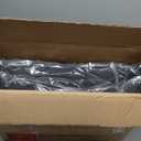 HIGH POINT SPORTS Foldable Stadium Seat Portable Folding Stadium Chairs Padded Bleacher Seat Cushion Bleacher Chair with Armrest and Cup Holder (Black-grey2)