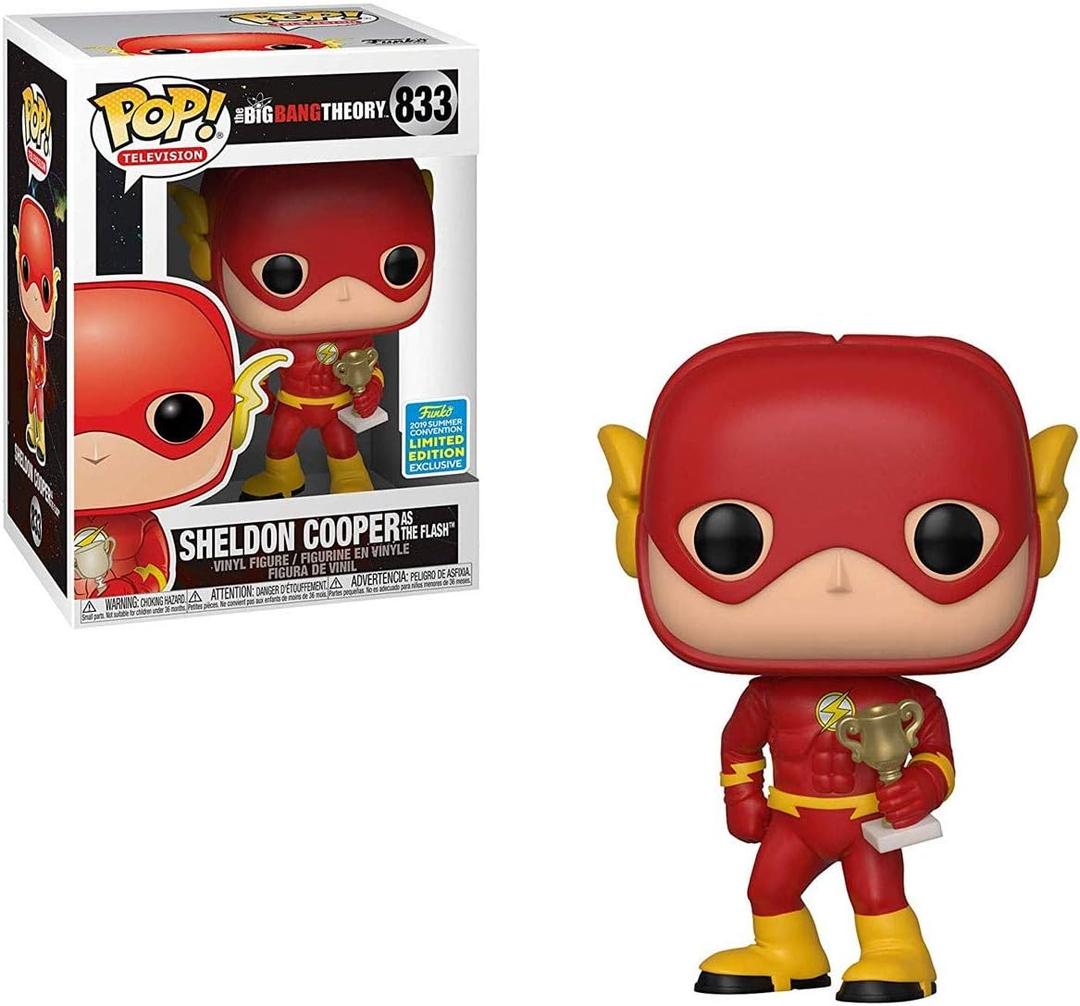 Funko Pop! Big Bang Theory: Sheldon Cooper As The Flash #833 - Shared SDCC Excl.