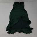 BORIFLORS Women's Sexy Ruched Bodycon Midi Dresses Square Neck Sleeveless Ruffle Hem Club Party Tank Dress, S