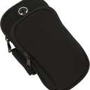 Running Wrist Band Bag Outdoor Sports Phone Arm Package Randonnée Cell Strap Pocket Support De Téléphone Portable Pour Course À Bras Bande, Sports Bag With Bottom Compartment, Black, One Size