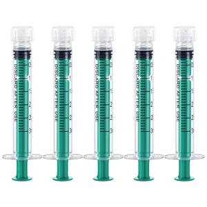 3ml/cc Syringe Without Needle Luer Lock Syringes with Cap, Sterile, Disposable, 50 Pack