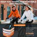 rivmount 3M Warm Winter Gloves, Cold Weather for Men Women, Thermal Touchscreen Anti-Slip Windproof, for Cycling Running Working Hiking Skiing Daily Life Outdoor Activities (Moonless Night)