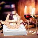 Rtteri 7 Year Anniversary Copper Gifts for Him/her 7th Anniversary Wedding Gift for Couple Lucky 7 Years of Marriage Horseshoe 7th Wedding Copper Gifts with Box for Women Men Couple