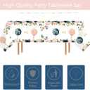 168 Pcs Baby Gender Reveal Party Supplies Boy or Girl Tableware Includes Backdrop, Photo Booth Props, Banner, Plates, Balloons, Tablecloth for Gender Reveal Baby Shower Party Decorations