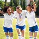 3 PCS Gold Silver Bronze Award Medals, 1st 2nd 3rd Award Medals with Neck Ribbon Olympic Style Winner Awards for School Sports Meeting Sports Competitions Celebration Souvenir