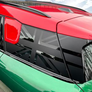 KUNGKIC for Mini Cooper U25 Countryman 2025 2024 2023 Rear Side Window Decals Flag Vinyl Sticker with DIY Installation Accessories