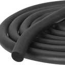 uxcell Foam Rubber Weather Seal Strip, 14mm(0.55") Diameter x 6 Meters (19.69Ft) Long Round EPDM Solid Rubber for Reduce Noise, Shock, Friction