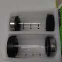 7 oz Salt and Pepper Shaker Set with 304 Stainless Cover Adjustable Outlet Holes Glass Spice Jars Dispenser Seasoning Cans for Kitchen Decor and Home Restaurant BBQ Camping Kitchen Accessories (2Pcs) (2 PCS 200ML(2.36*4.92 IN))