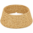CENBOSS Rattan Christmas Tree Collar, Wicker Tree Skirt & Stand Base Cover (Brown Wash, 30 inch)