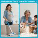 Pet Hair Removal Tool - Pet Hair Remover for Cat & Dog Hair Cleaning, Carpet Rake for Fabric Furniture, Pet Carpet Cleaner Come with Adhesive Hook Convenient to Hang & Store, an Ideal for Pets Owners