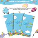 HigzYovn 3Pcs Oh The Places You Go Decorations Tablecloth Graduation Tablecloth for Oh The Places You Will Go Decorations Kindergarten Graduation Decorations