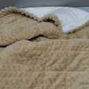 Mitid Sofa Cover Fuzzy Couch Cover for Pet, Couch Covers for Dogs Washable Non-Slip Sofa Slipcover Cushion Protector Pets Friendly Mat (27.6" x 70.9", Beige)
