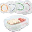 Culinary Elements Reusable Bowl Covers, 12 (Twelve)-Count, 4 Different Sizes with Elastic, Multi-Purpose Plastic Food Storage Cover sfor Leftovers, Dishes, Watermelons, And More