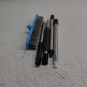 Stainless Steel Wire Broom Deck Scrubber Brush with 55 Adjustable Length Sturdy Long Handle, Stainless Steel Outdoor Broom for Cleaning Moss Concrete Floors Grout Gardens Patios