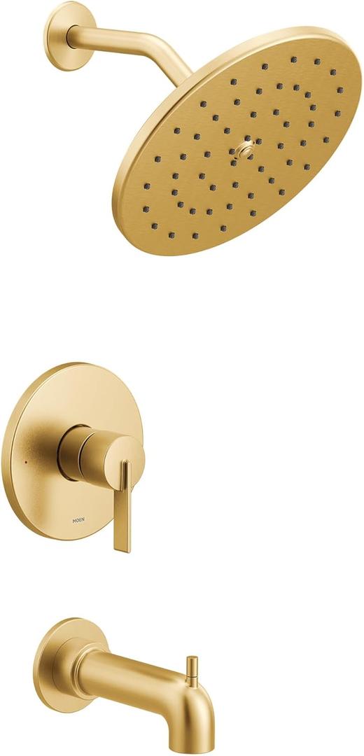 Moen Cia Brushed Gold M-CORE 3-Series 1-Handle Tub and Shower Trim Kit, Valve Required, UT3363BG