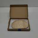 Natural Travertine Tray, Special-Shaped Jewelry Tray, Marble Ring Dish for BathroomCountertop, Nightstand,Dressing Table, Bedside Table, Home Decor, Beige(Middle)(NS025) (10.6" x 7.4" x 1.5")