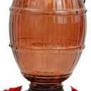 Perky-Pet 9106-2 Prohibition Top-Fill Glass Hummingbird Feeder Brown 36 oz Capacity