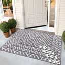 OLANLY Indoor Door Mat, 32x20 Inch, Dirt Resistant and Absorbent, Non-Slip Rubber Backing Floor Mats, Easy Clean Low-Profile Doormat for Entryway, Front Door, and Inside Entrance, Grey