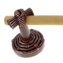 Vicenza Designs TB8008 Palmaria Bamboo Knot Towel Bar, 24-Inch, Antique Copper