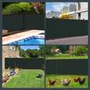 Kesfitt Chain Link Fence Privacy Screen 5x50FT, 90% Privacy Fence Cover Outdoor, 170GSM HDPE Outdoor Privacy Screen with Brass Grommets, Wind & UV Resistant Fence Privacy Screen for Backyard & Pool