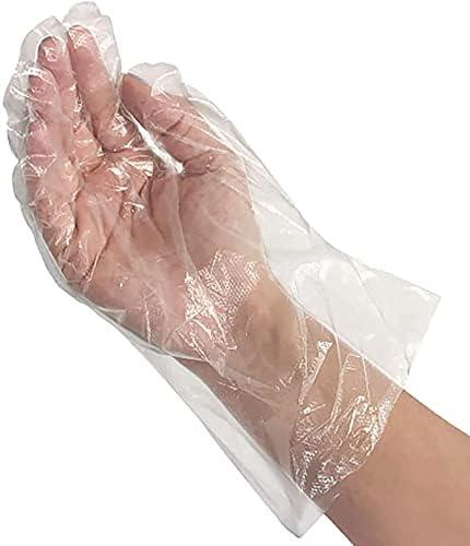 KLEEN CHEF 525 PCS Plastic Disposable Gloves Medium | Clear Disposable Gloves for Food Prep, Cooking, Cleaning, Food Handling (X-Large)
