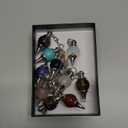 Jovivi 10pcs Beautiful Crystal With Chain,Natural Amethyst Rose Quartz Tiger Eye Obsidian Lapis Lazuli Turquoise Gemstone Reiki Pendant