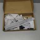 Matte Black Bathroom Accessories Set, KLJKPA 4 Pieces Bathroom Hardware Set, 24 inch Towel Bar, Towel Racks for Bathroom, Robe Towel Hooks, Toilet Paper Holder Wall Mounted