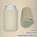 Blank Can Cooler Sleeves in Bulk, 12 oz, 50-Pack, Sandstone, Regular 12oz