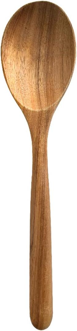 Wood Spoon, Healthy Acacia Wooden Cooking Spoons, Durable Kitchen Serving Spoon Scooper, Non Scratch Wood Ladle Tableware For Cooking, Serving Salad, Stirring Soup, Easy to use