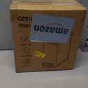 Cesun Small Bathroom Trash Can with Lid Soft Close, Step Pedal, 5 Liter / 1.3 Gallon Stainless Steel Garbage Can with Removable Inner Bucket, Waste Basket for Bathroom, Bedroom (Matte Black)