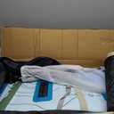 Adventure 1235"/39" Extra Wide Paddle Board, One-Stop Premium SUP Board Accessories, Tailored 5 Fins, Stable Inflatable Stand Up Paddle Boards for Youth/Adults of All Skill Levels (Adv-Blue&White)