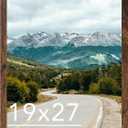 19x27 Picture Frame Deep Brown for Wall Hanging, Wood 19 x 27 Frame Poster Photo Frame for Wall Horizontally or Vertically, Deep Brown, 1 Pack