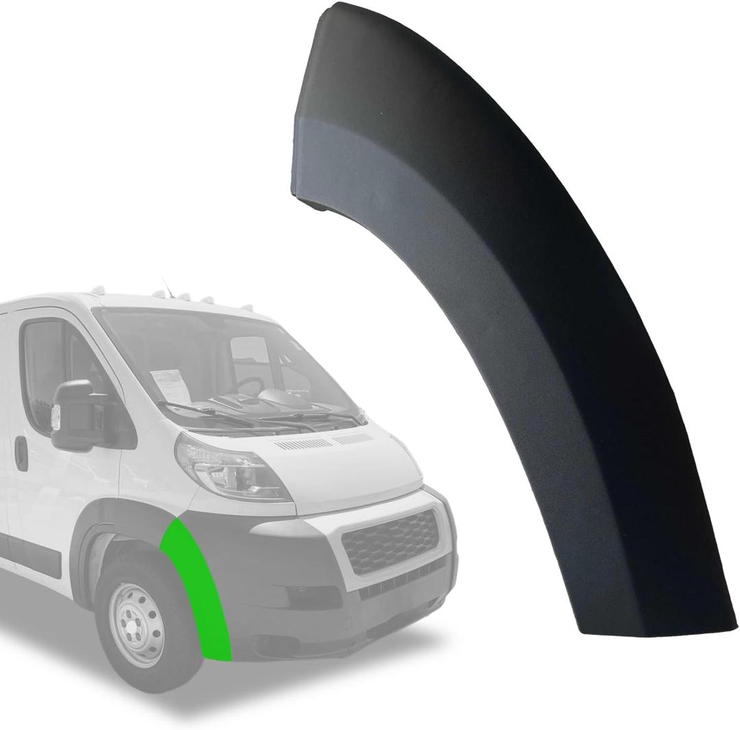 Front Bumper Fender Flare Molding Trim End Cap Cover Panel Right Passenger Fits For Ram Promaster 1500 2500 3500 Cargo Van 4 Door 2019 2020 2021 2022 1ZT94JXWAA (Front Right Corner)