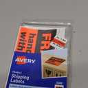 Avery Preprinted Shipping Labels, "Fragile Handle with Care" Label Stickers, 3" x 5", Non-Printable, 40 Rectangle Labels Total (5283)