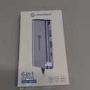 UtechSmart USB C Hub, USB C Ethernet Multiport Adapter, 6 In 1 USB C to HDMI Dock Compatible for Macbook Pro/Air, Chromebook, Dell XPS, HP and Type C Devices (Gigabit Ethernet 100W PD 4K HDMI USB 3.0) (Grey)