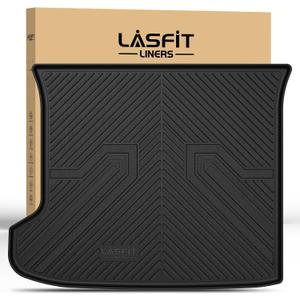 LASFIT Cargo Mat for Kia EV6 2024 2023 2022, All Weather TPE Custom Fit Easy Clean Car Trunk Mat for Kia EV6 2022-2024 Cargo Liner, Black