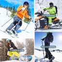 Lorpect Ski Gloves, Snow Gloves, Touchscreen Snowboard Glove, Winter Warm Glove for Cold Weather (Large, Green)