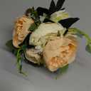 Shengyuan Artificial Flowers Fake Silk Peony Flower Bouquet Floral Plants Decor for Home Garden Wedding Party Decor Decoration (Champagne Cream)