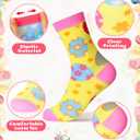 JenPen 24/48/72 Pairs Nurses' Week Appreciation Gifts Nurse Novelty Crew Socks Bulk for Doctor Dental Medical Assistant