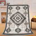 Western Blanket, Soft Plush Fleece Throw Blanket - Cozy Warm Blankets Western Bedding Stuff Gifts for Women Girls Kids Adults 40"X50"