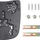 Universal Motorcycle Rear Tail Box Base Plate inPlastic Material Adapter for Motorcycle Rear Luggage Rack Trunk,Black Color Trunk Floor Panel