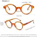 Round Reading Glasses for Women Men, Blue Light Blocking Readers, Lightweight Computer Eyeglasses for Books, Screens